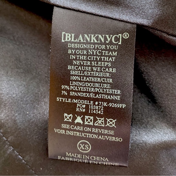 BLANKNYC black suede moto jacket, size x-small - Picture 10 of 10